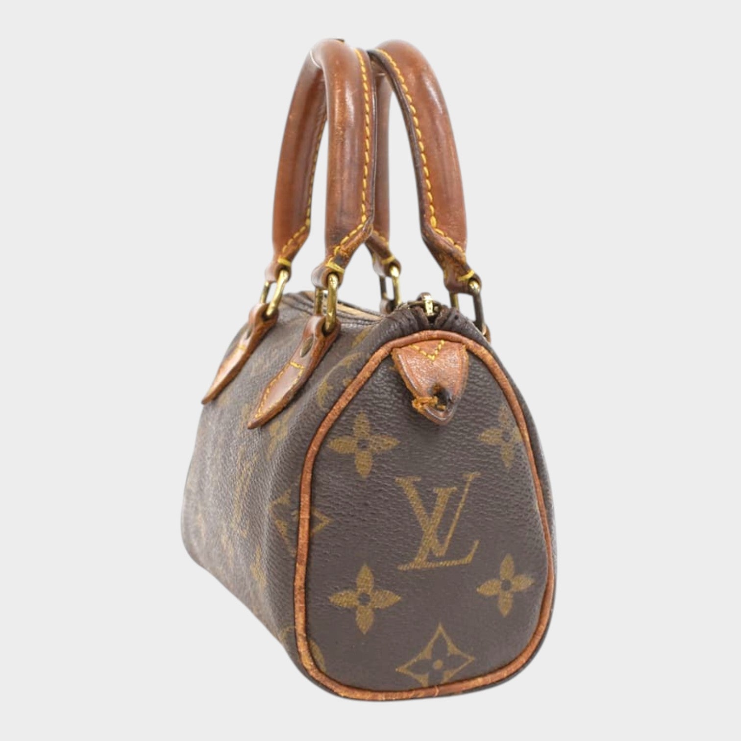 LOUIS VUITTON Louis Vuitton Handbag Mini Speedy M41534 Monogram Brown