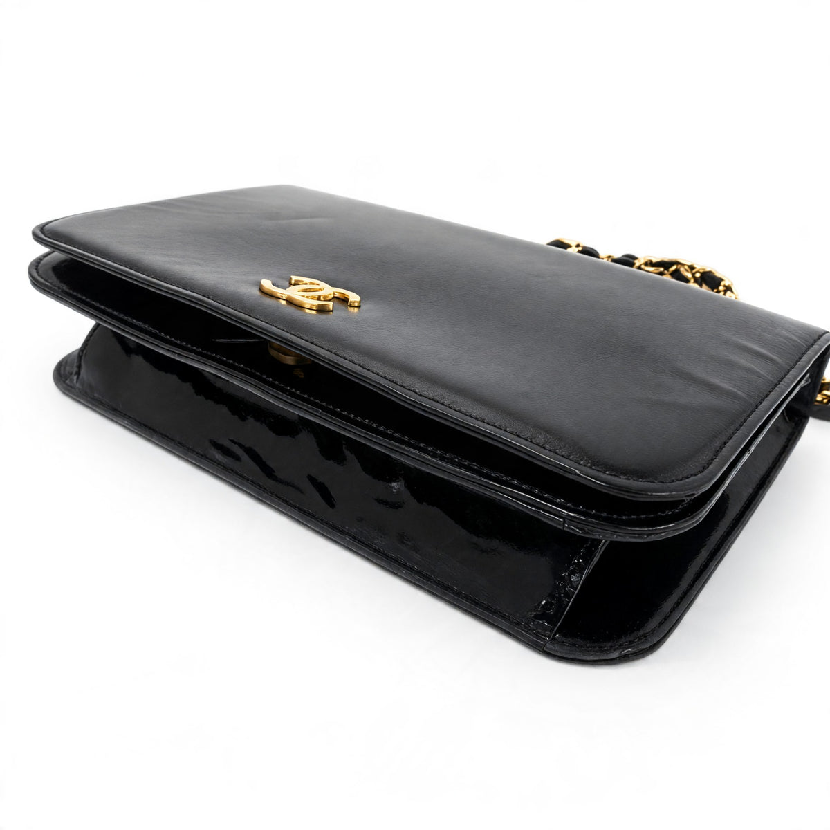 Chanel Coco Mark Leather Gold Hardware One Shoulder Bag Tasche
