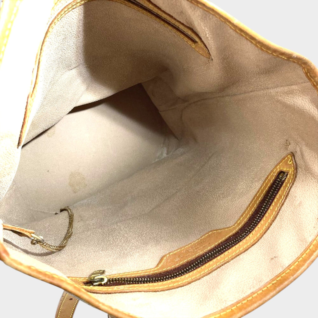 Bucket GM Tote Bag, Monogram Canvas, M42236, Brown, Gold Hardware, FL0939, Unisex