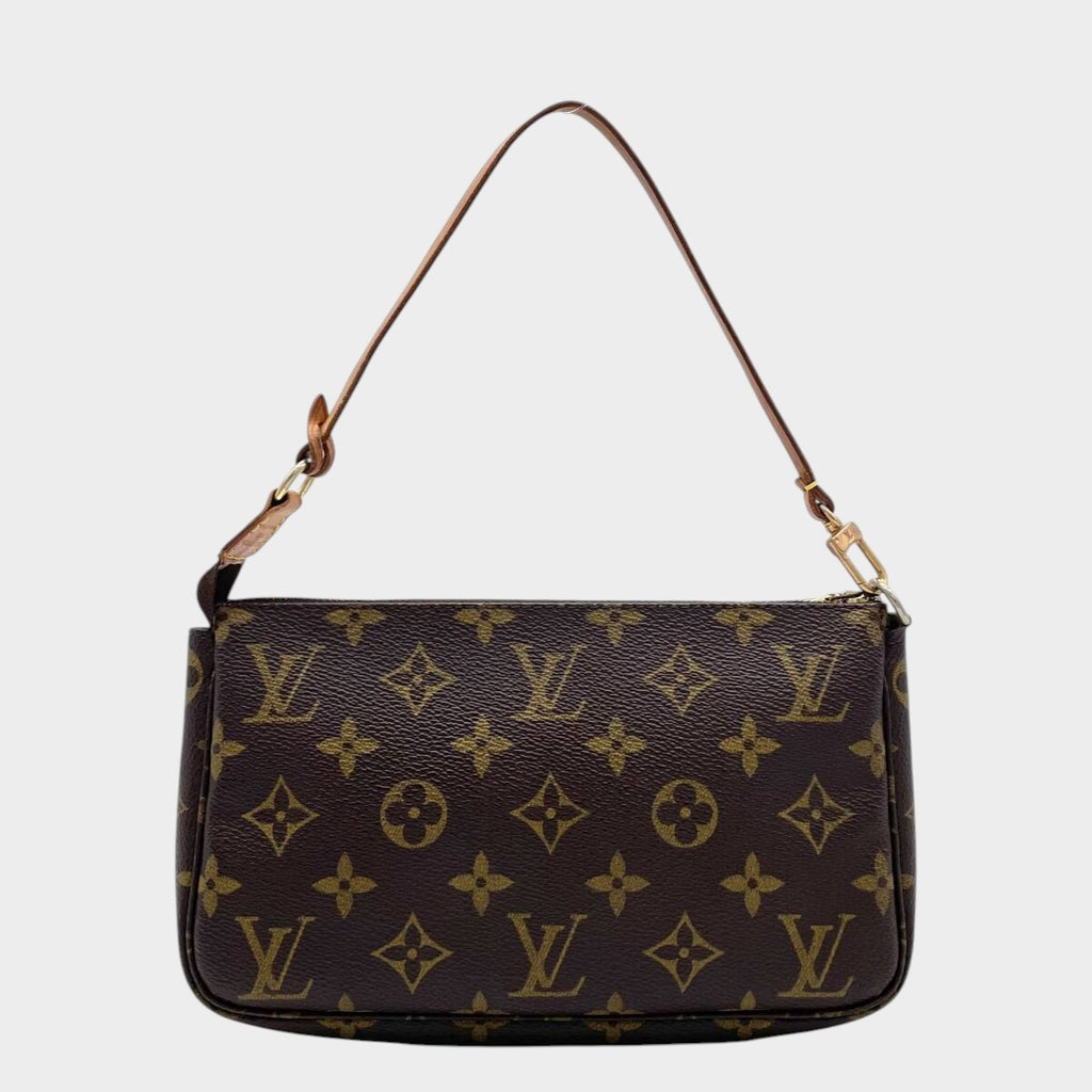 Excellent Condition LOUIS VUITTON Monogram Pochette Accessoires Accessory Pouch Handbag M51980 SL0041