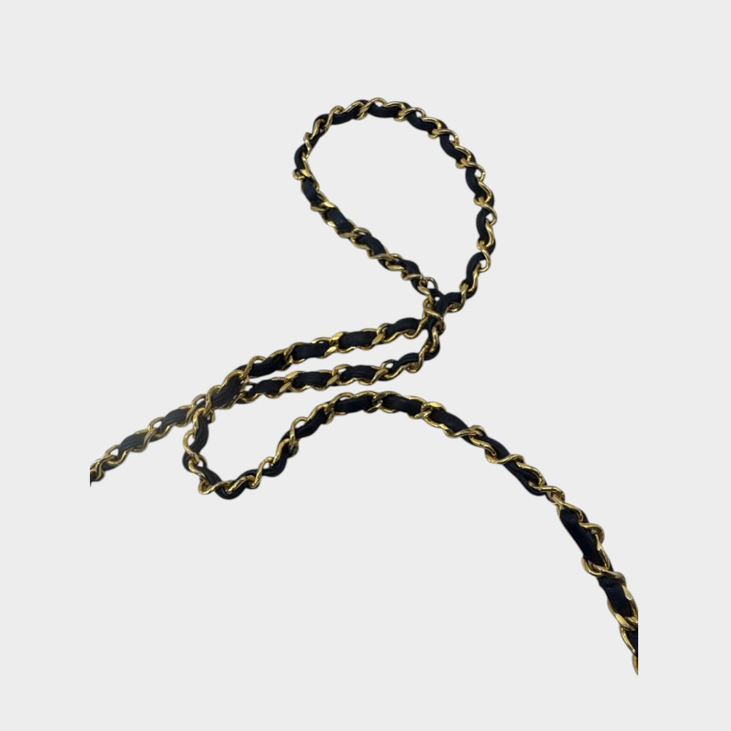 CHANEL Matelassé Coco Mark Push-Lock Chain Bag, Navy tasche
