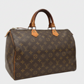 Louis Vuitton Handbag Speedy 35 M41524 Monogram Canvas Leather Tasche