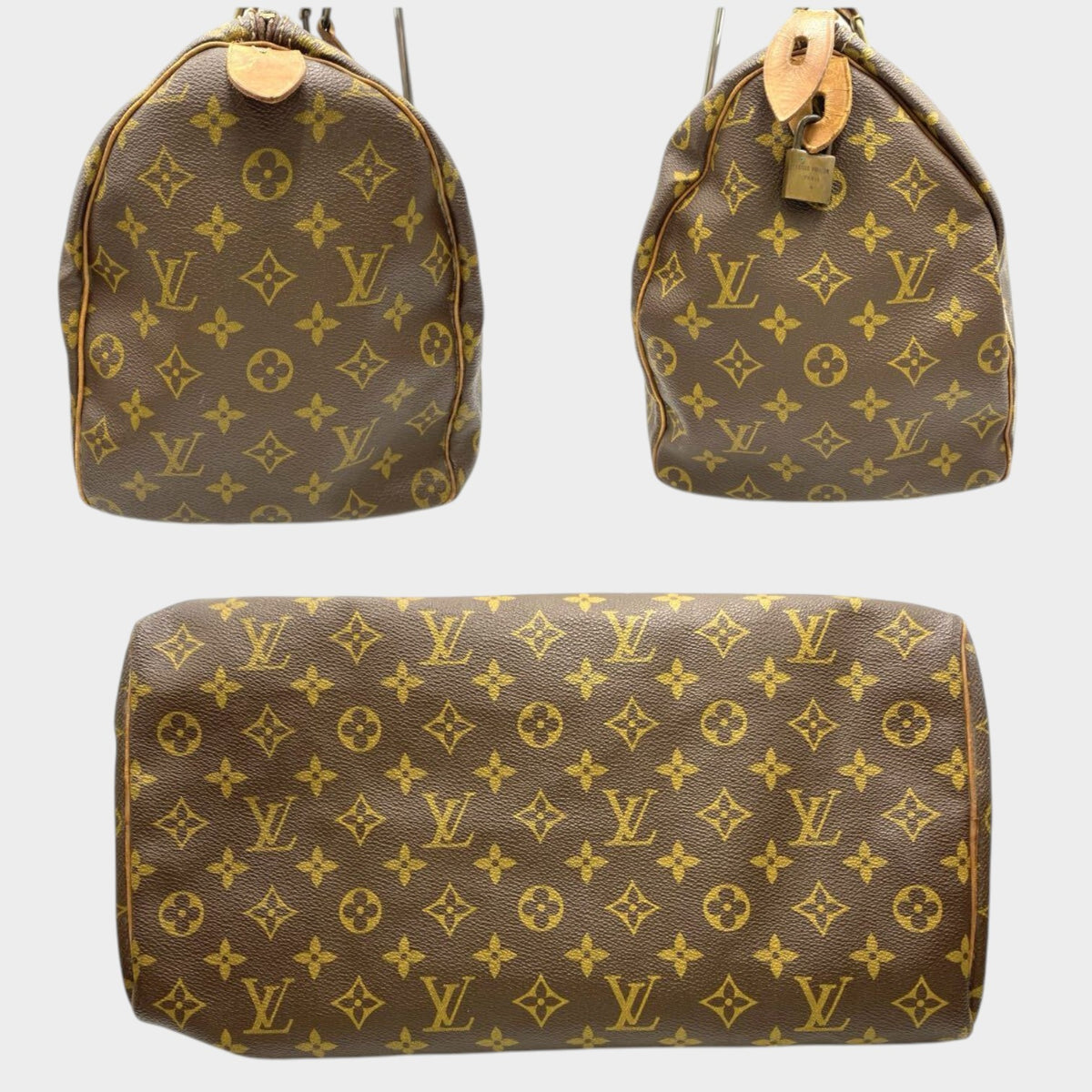 LOUIS VUITTON Speedy 35 Monogram Old Model Handbag Boston Tasche