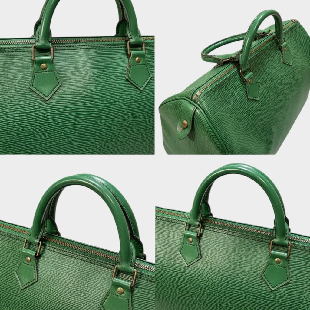 LOUIS VUITTON Epi Speedy 25 Borneo Green Handbag