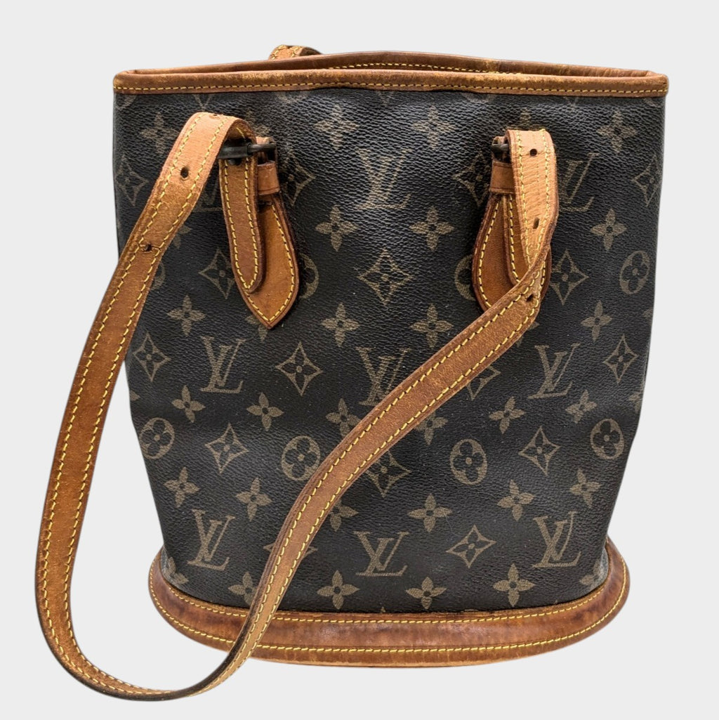 LOUIS VUITTON / VI864 Louis Vuitton Monogram Bucket PM Tasche Brown