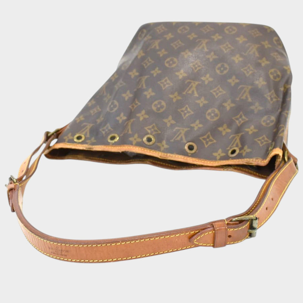 Louis Vuitton Shoulder Bag Petit Noe M42226 Monogram Canvas Leather Brown