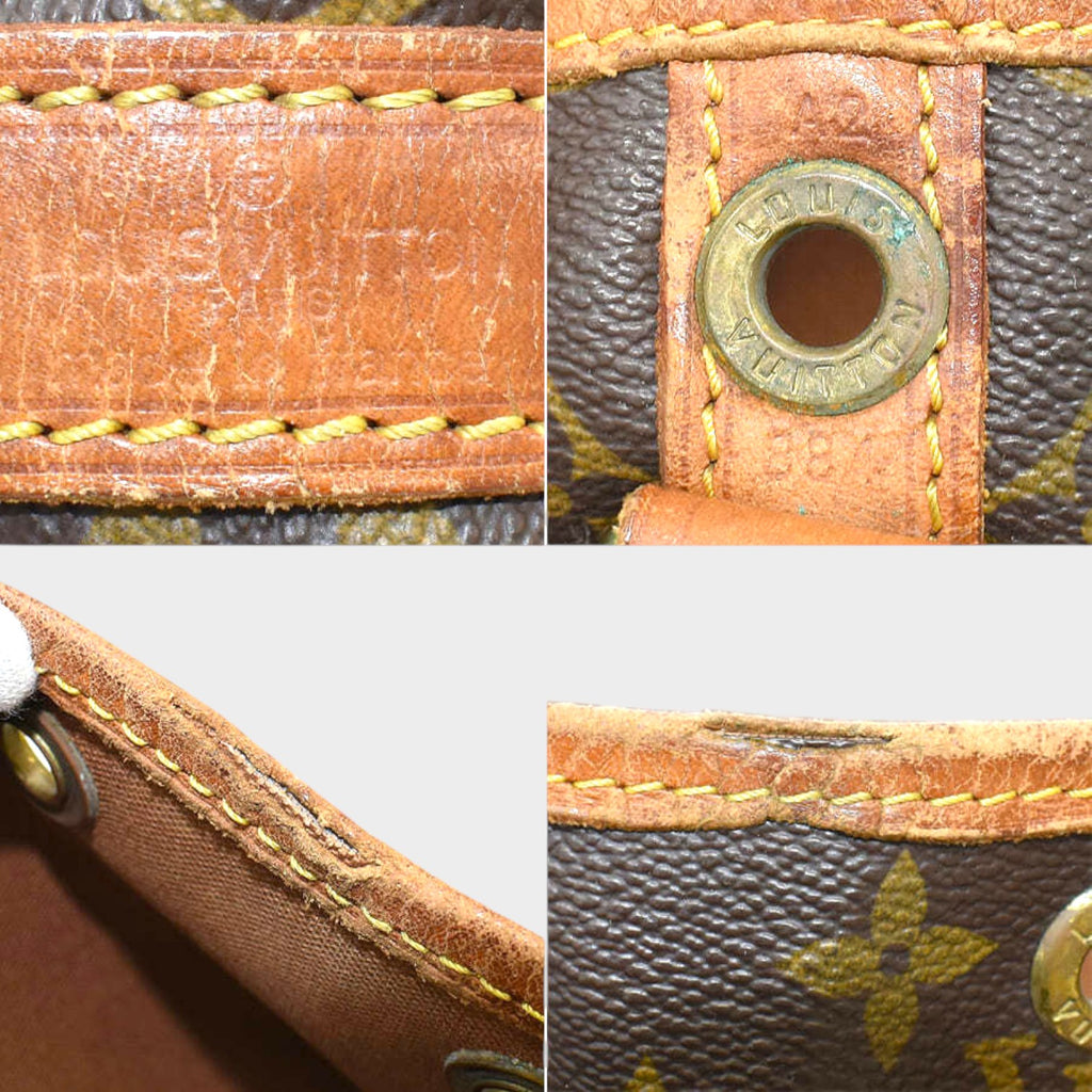 Louis Vuitton Shoulder Bag Petit Noe M42226 Monogram Canvas Leather Brown