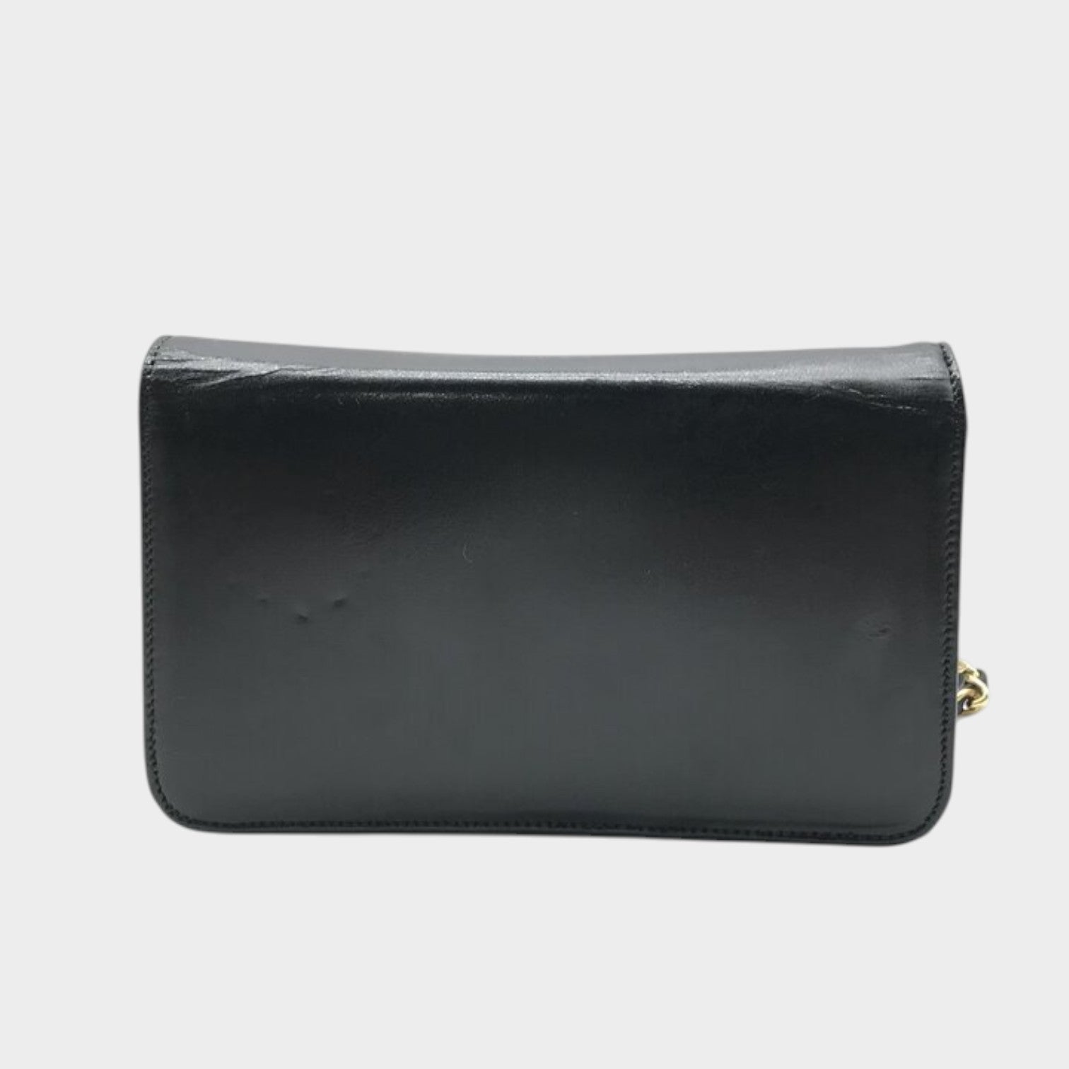 CHANEL Chanel Coco Mark Push Lock Chain Shoulder Bag Black Brand Women'