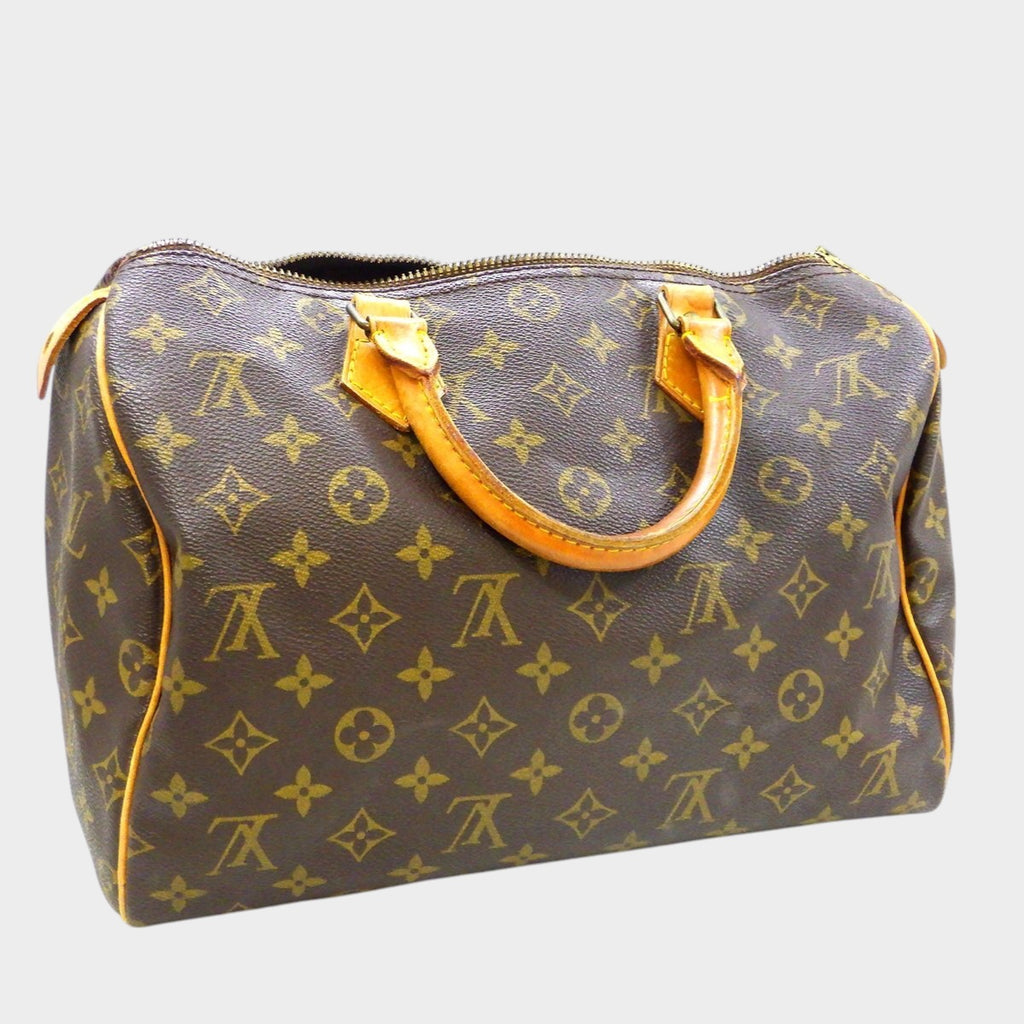 Louis Vuitton Speedy 30 M41526 852SA Handbag Boston Bag, Zipper not working