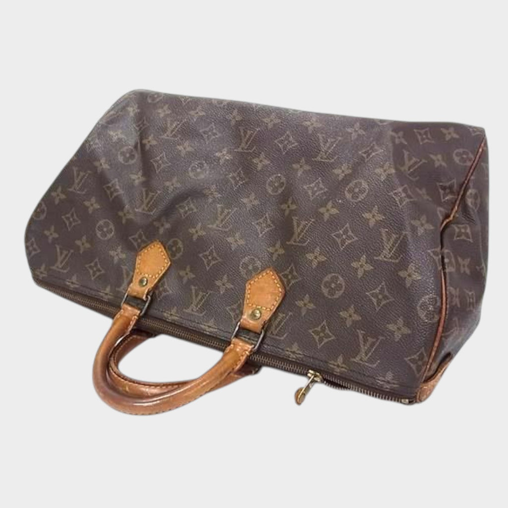 LOUIS VUITTON M41522 Monogram Speedy 40 Boston Bag Handbag Travel Bag Brown