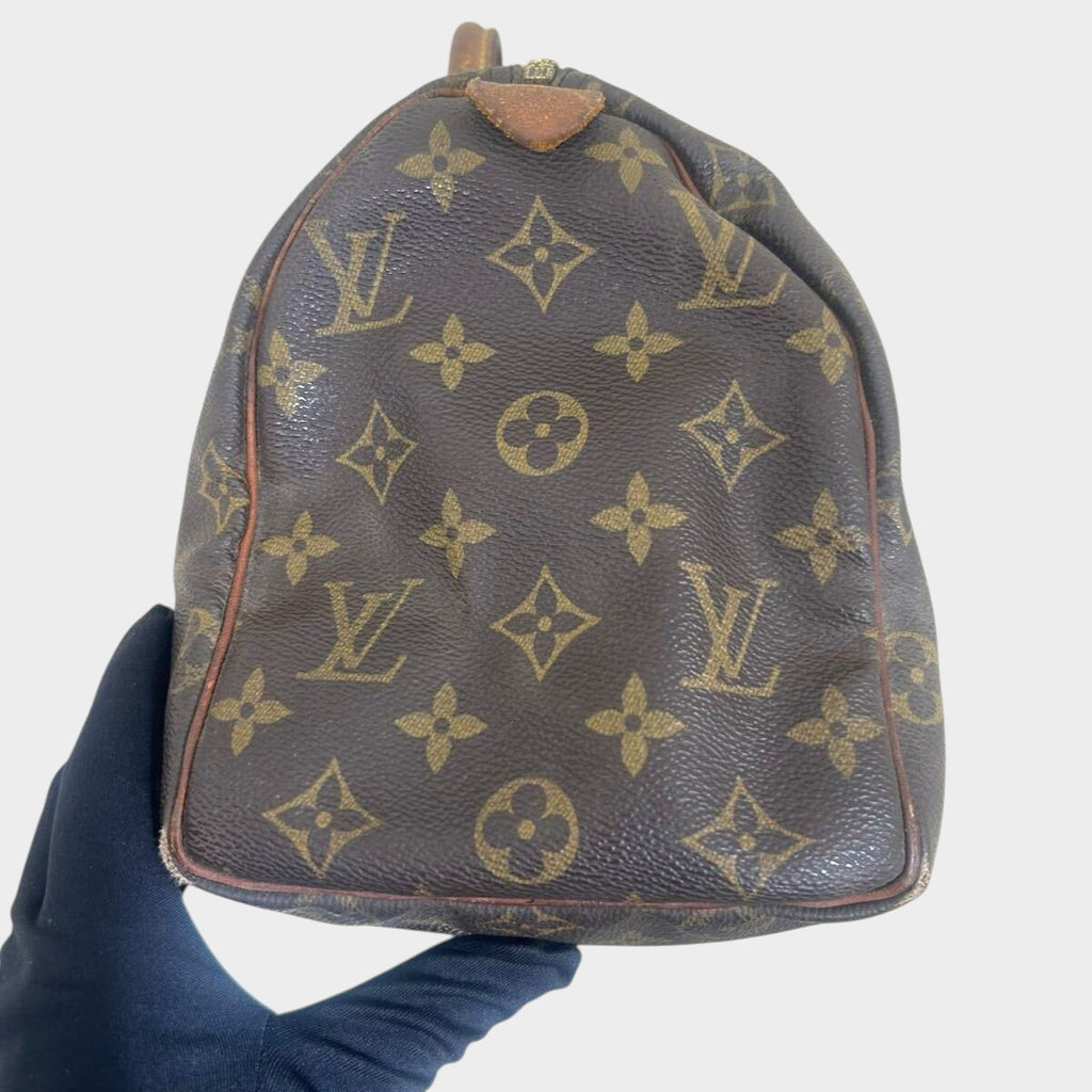 LOUIS VUITTON Speedy 25 M41528 Monogram Handbag Boston Bag Tasche