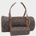 Louis Vuitton Handbag Papillon 30 M51385 Monogram Canvas Leather Brown