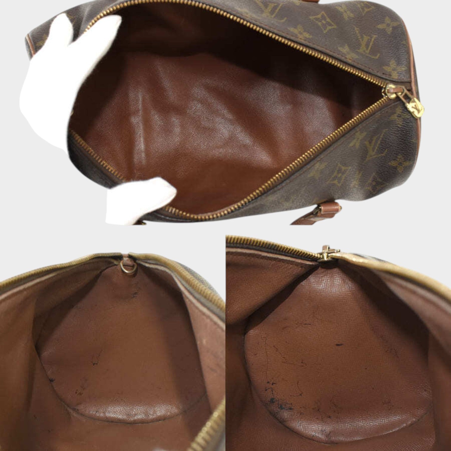 Louis Vuitton Handbag Papillon 30 M51385 Monogram Canvas Leather Brown