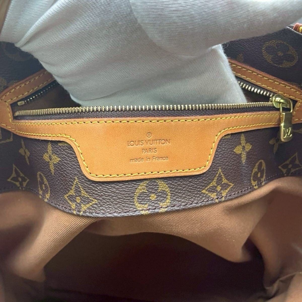 Louis Vuitton Monogram Sac Shopping Tote Bag M51108 Serial MB0021