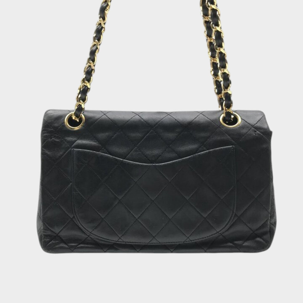 Excellent Condition CHANEL Coco Mark Lambskin Leather Tasche