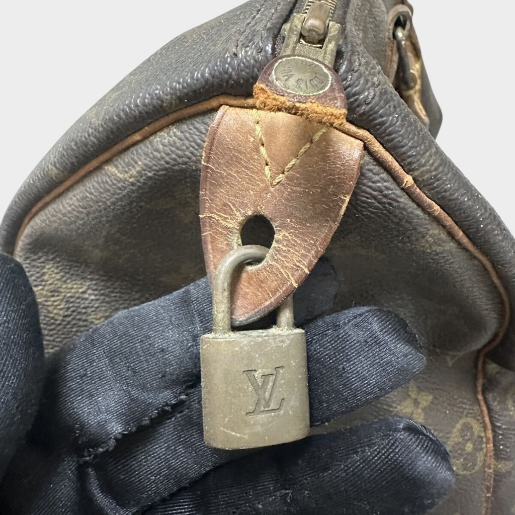 Louis Vuitton Speedy 30 Monogram Handbag Mini Boston Bag Women's Tasche