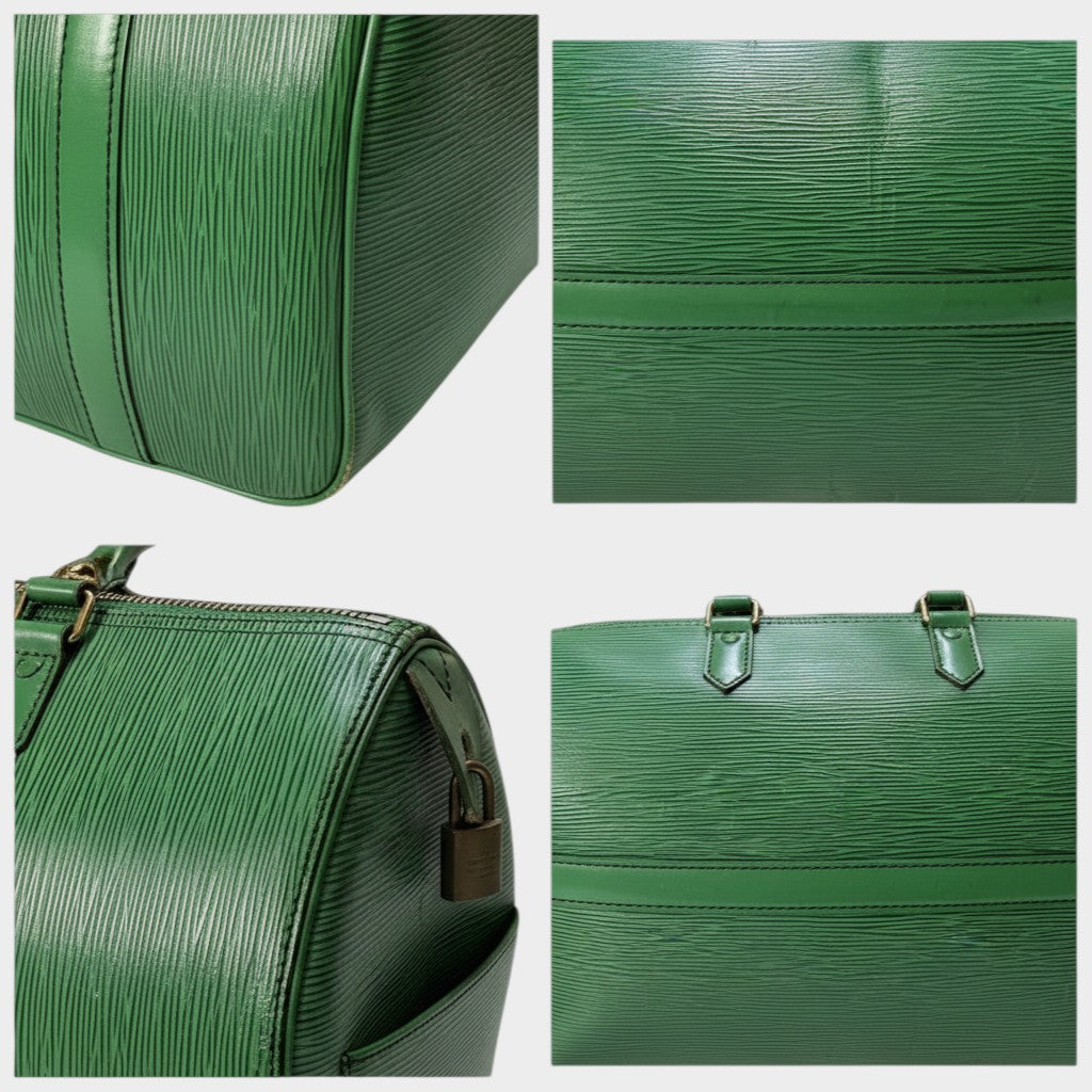 LOUIS VUITTON Epi Speedy 25 Borneo Green Handbag