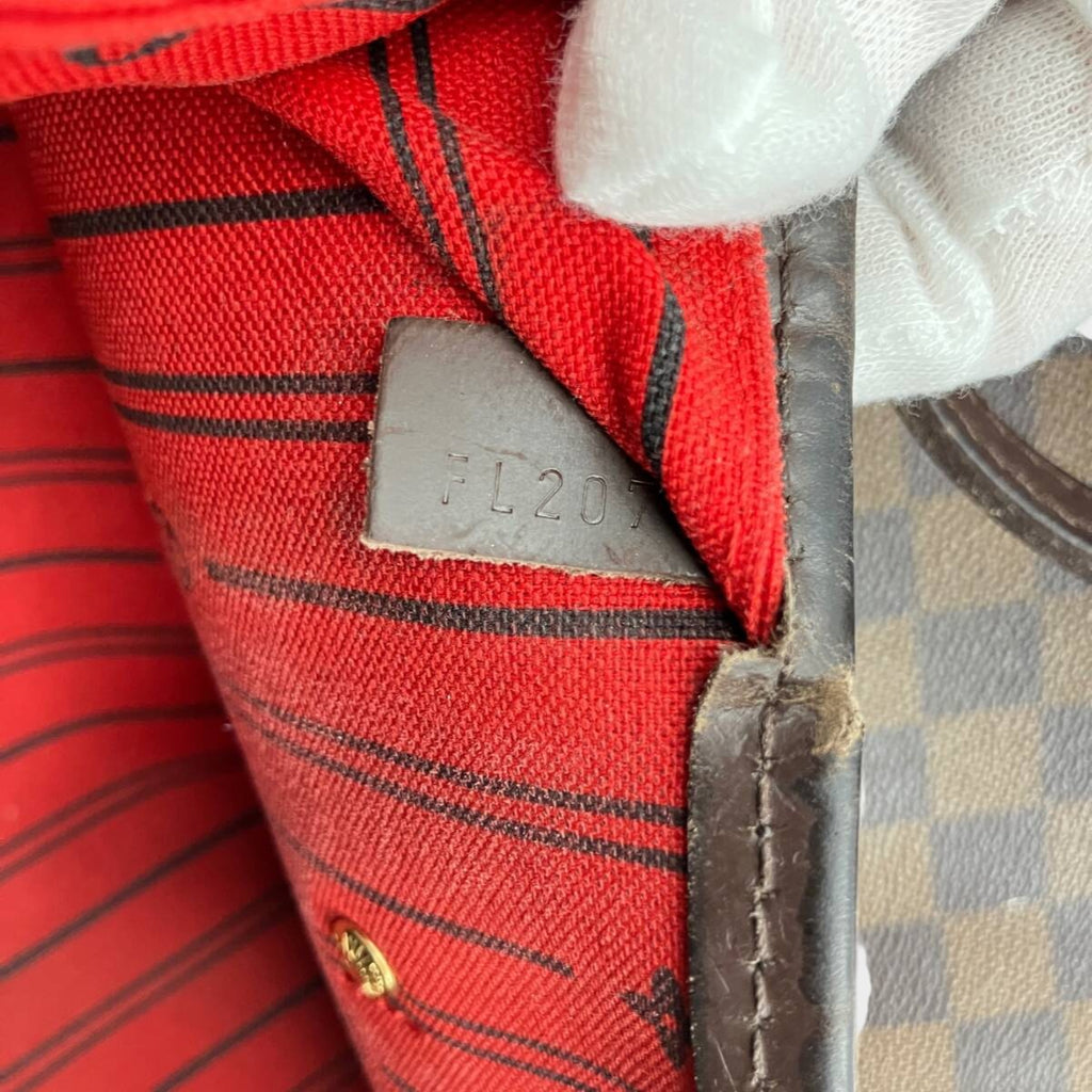 LOUIS VUITTON Damier Neverfull MM Tote Bag/Handbag, Stamp FL2078 Tasche