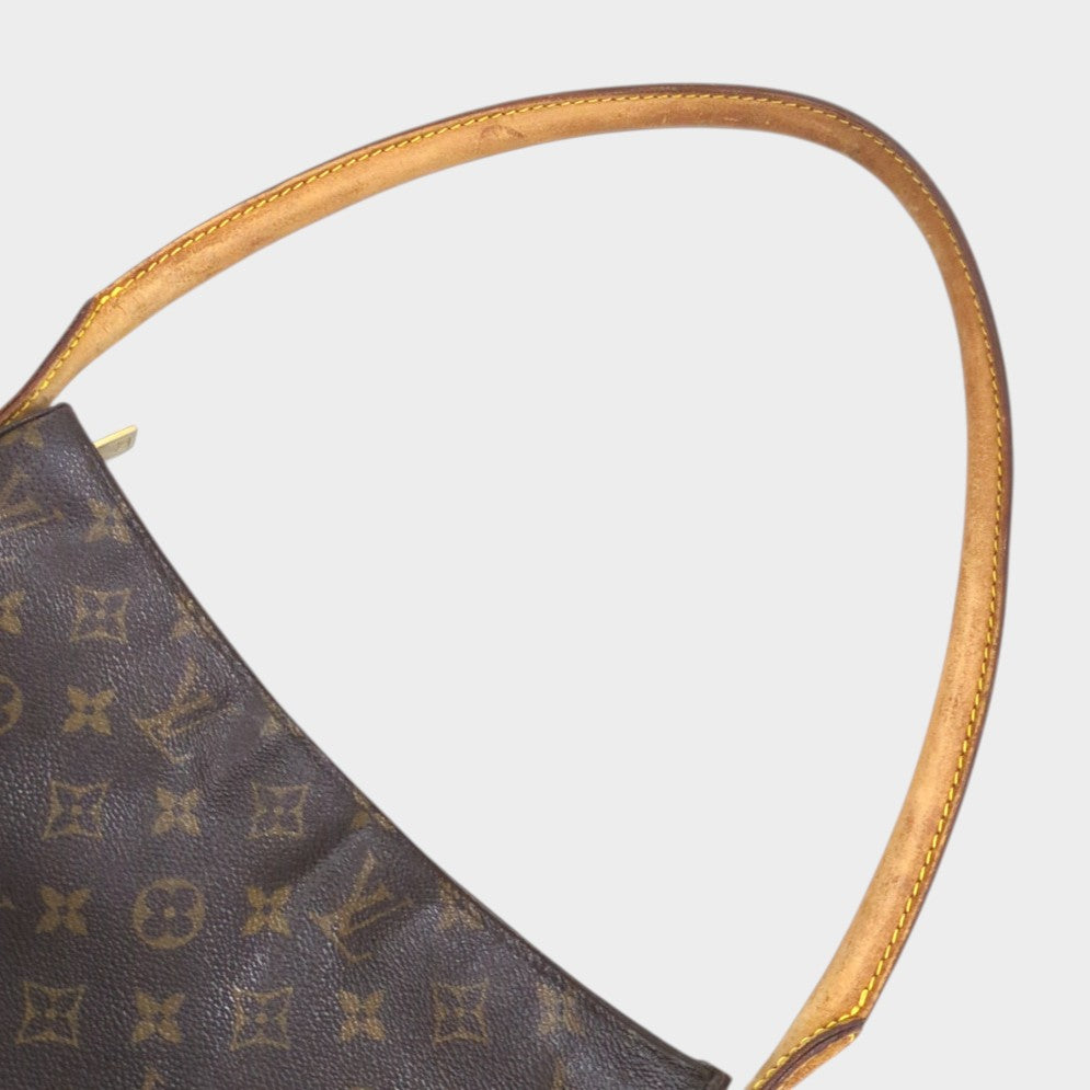 Louis Vuitton Monogram Looping GM Shoulder Bag M51145 One-Shoulder Bag with Padlock