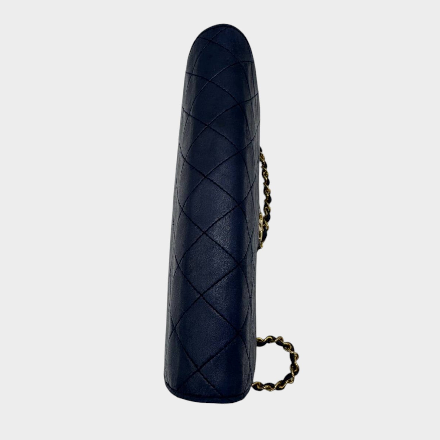 CHANEL Matelassé Coco Mark Push-Lock Chain Bag, Navy tasche
