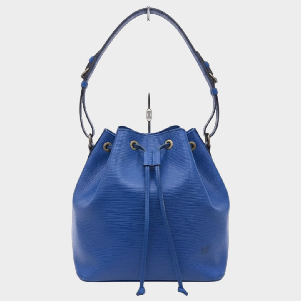 Louis Vuitton Epi Noe M44005 Drawstring Shoulder Bag, Toledo Blue, Women's