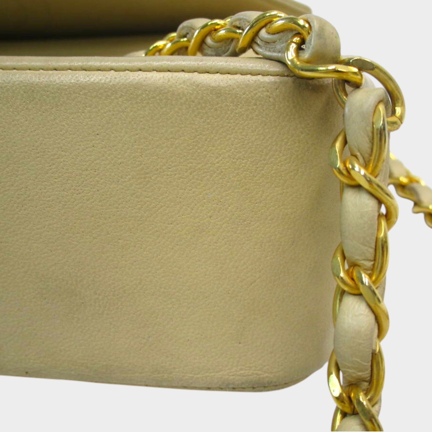 CHANEL Chanel Women's Shoulder Bag Beige Old Vintage