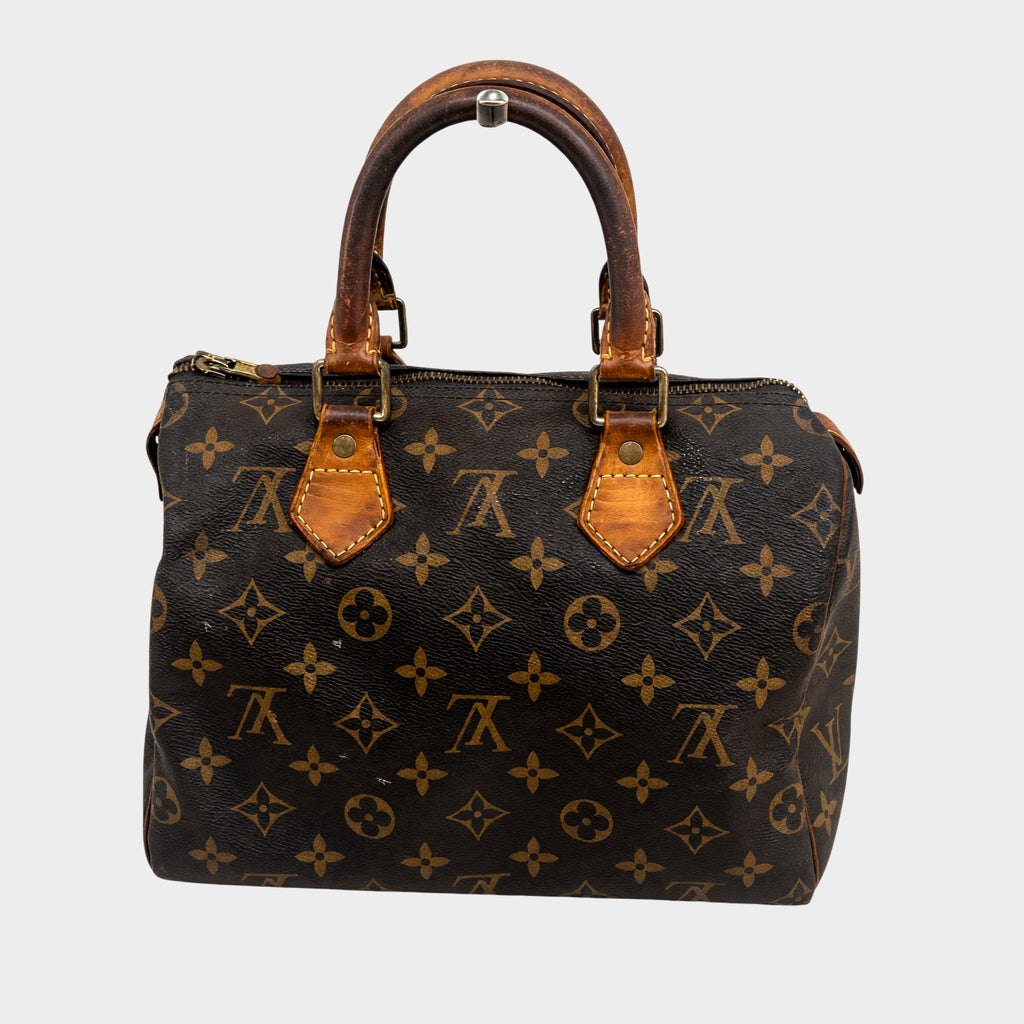 LOUIS VUITTON Speedy 25 M41528 Monogram Handbag Boston Bag Tasche