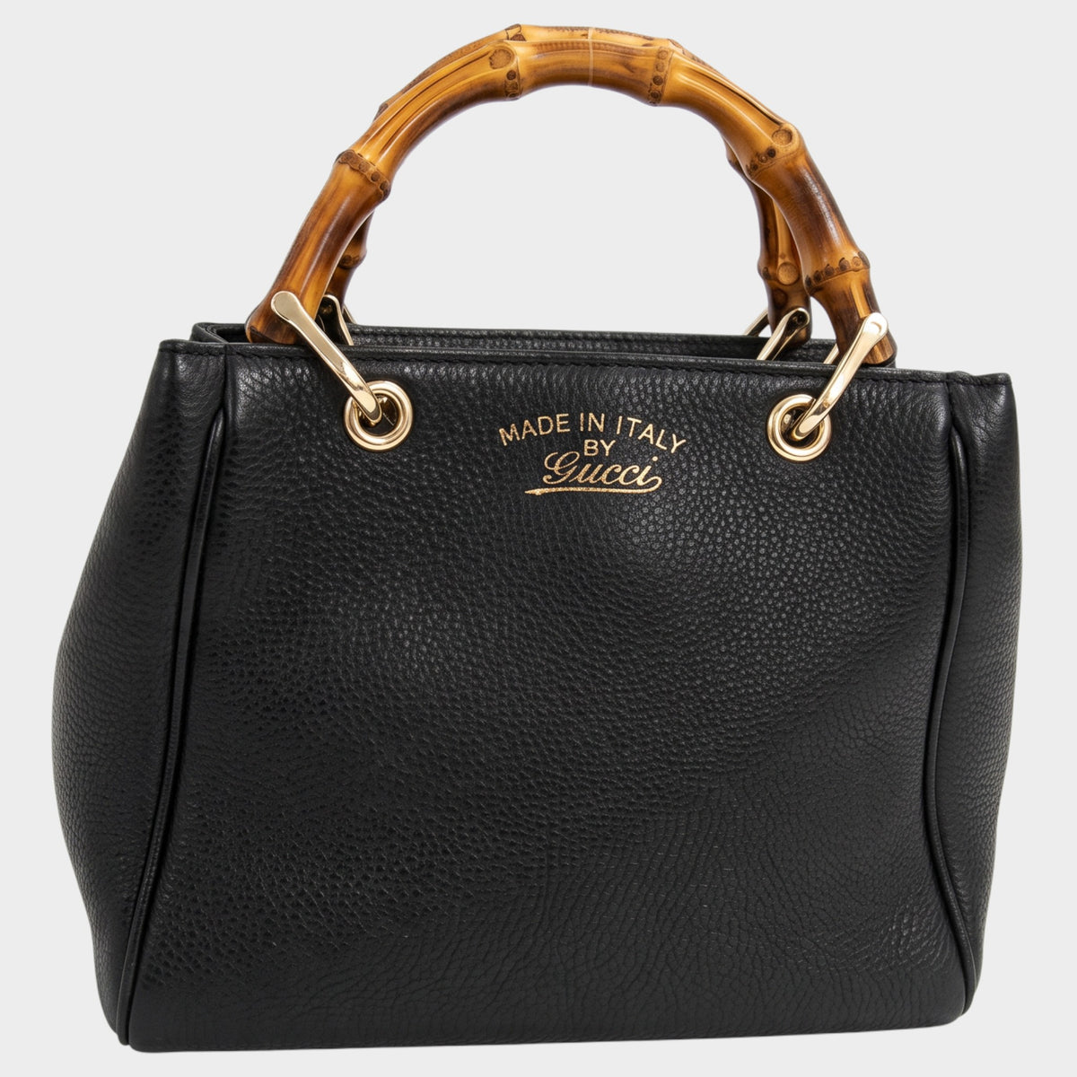 GUCCI 368823 Bamboo Leather Handbag Tote Bag Tasche