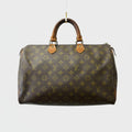 LOUIS VUITTON Monogram Speedy 35 with Padlock (Key not included) Tasche