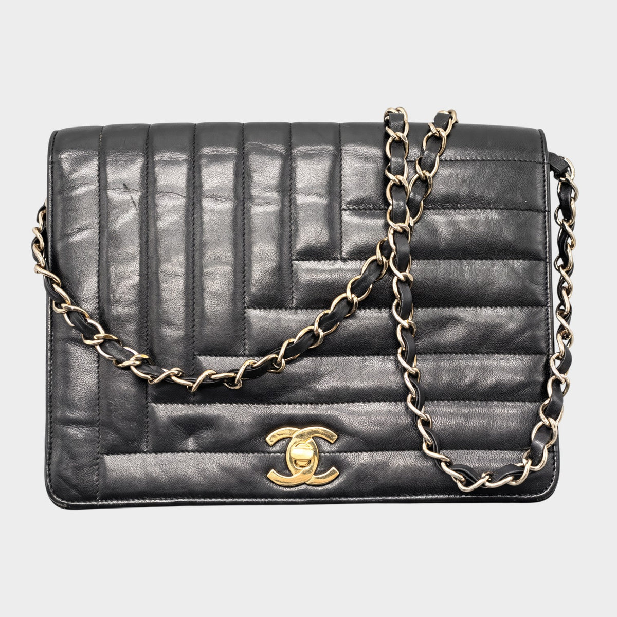 [Excellent condition] CHANEL Mademoiselle Lambskin Chain Shoulder Tasche
