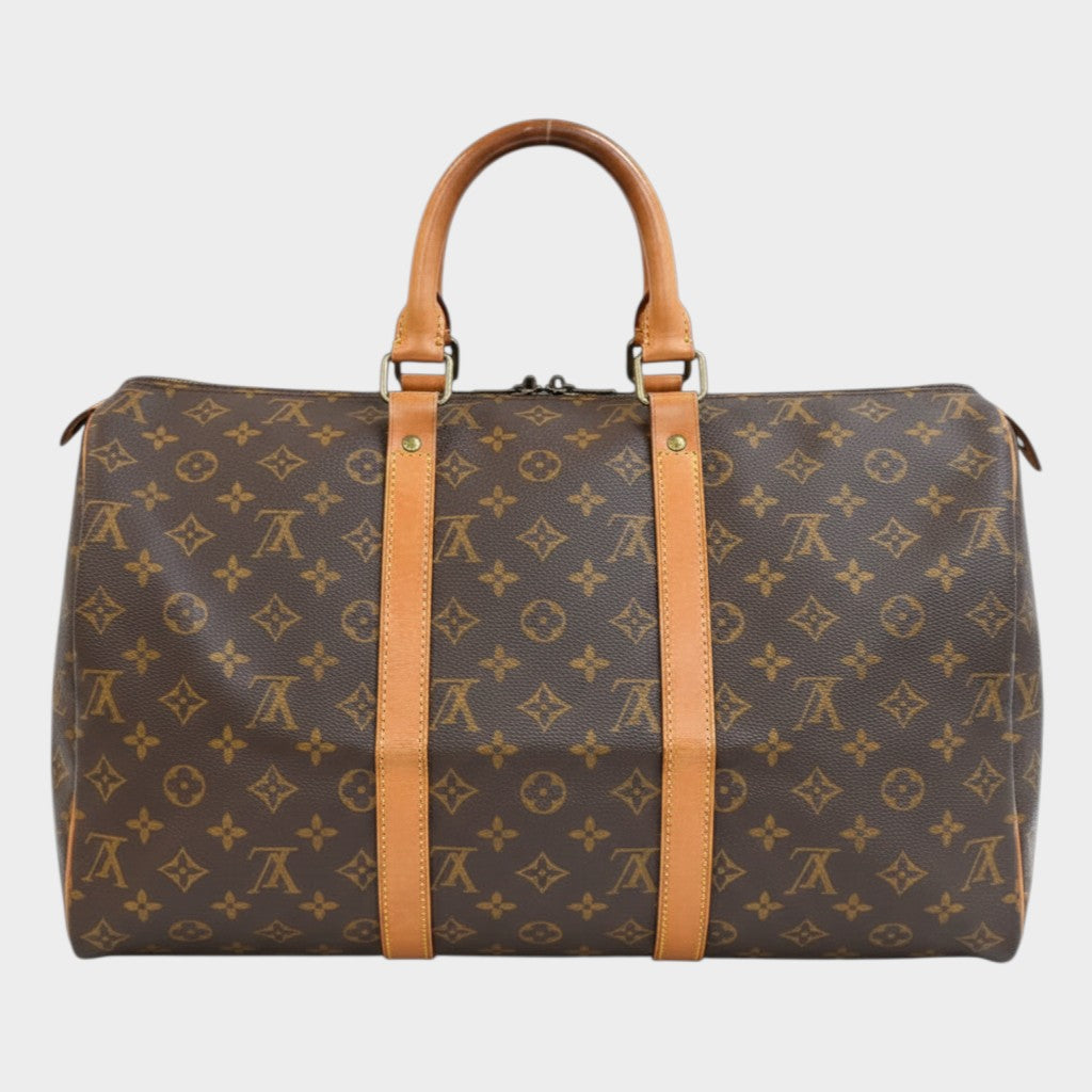 LOUIS VUITTON Keepall 45 Boston Bag M41428 Monogram Brown