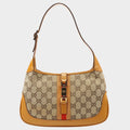 GUCCI GG Canvas Jackie Sherry Line One Shoulder Tasche