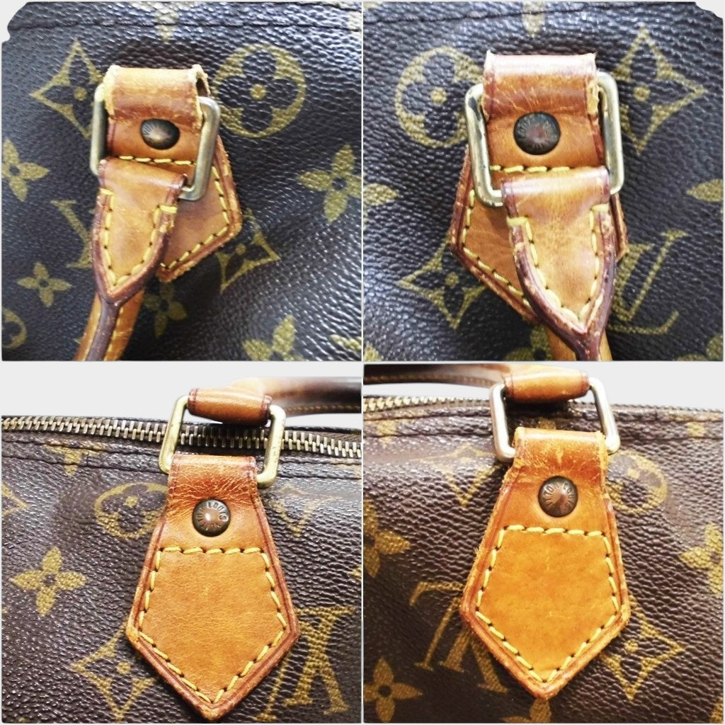 Louis Vuitton Monogram Speedy Handbag Mini Boston
