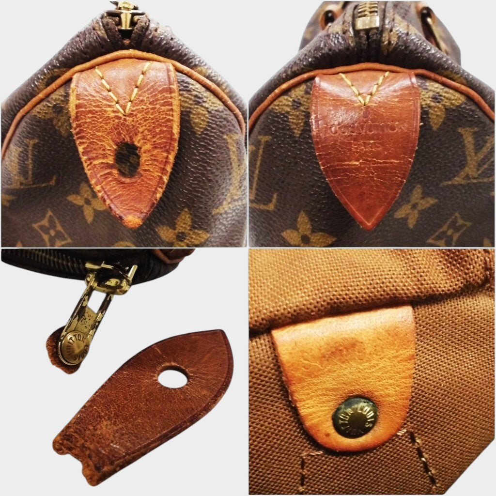 Louis Vuitton Monogram Speedy Handbag Mini Boston