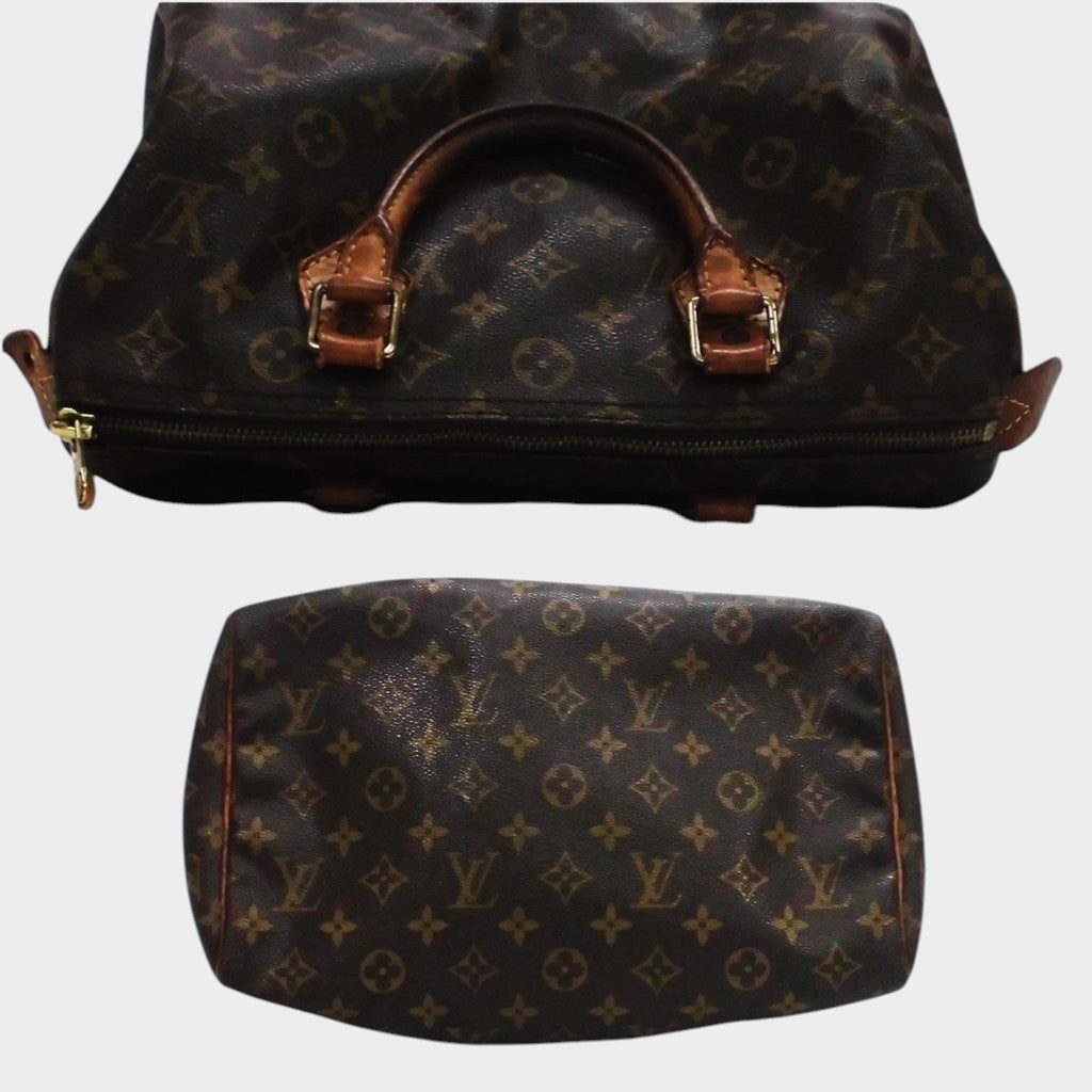 Louis Vuitton Monogram Speedy Handbag Mini Boston
