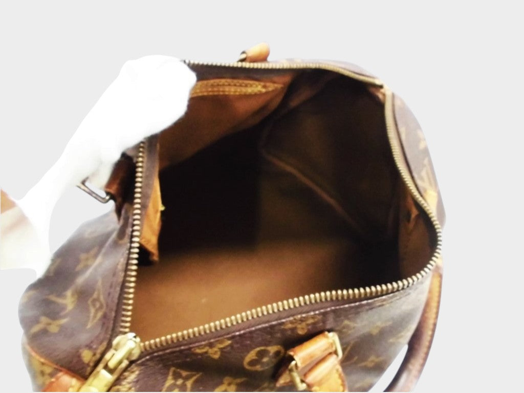 Louis Vuitton Monogram Speedy Handbag Mini Boston