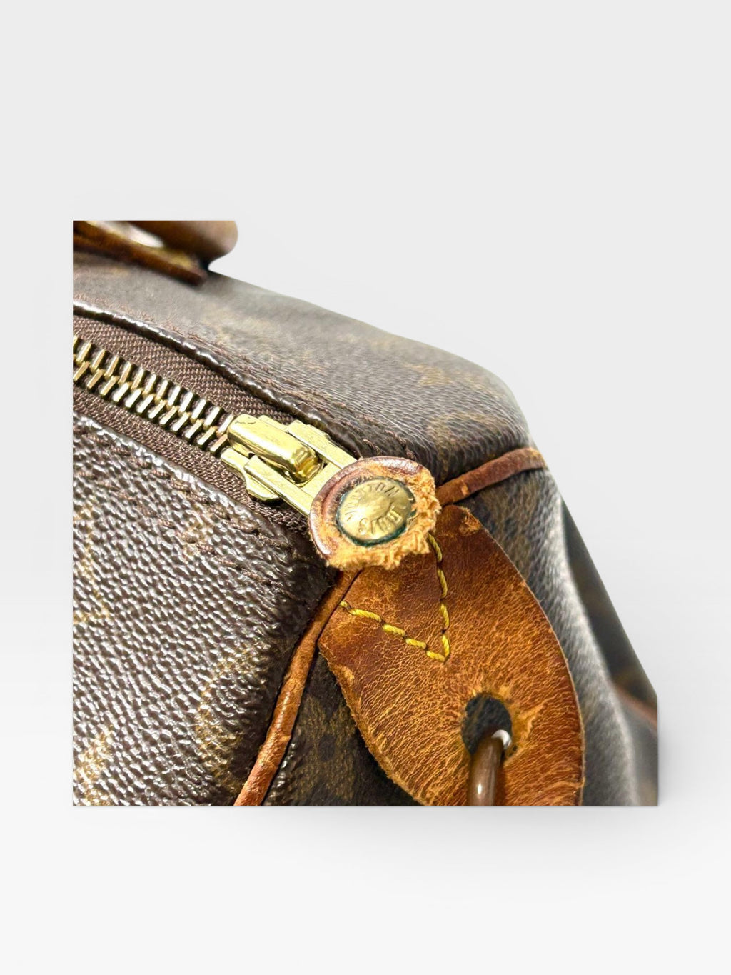 Louis Vuitton Monogram Speedy 30 Handbag Boston Bag Authentic No Padlock
