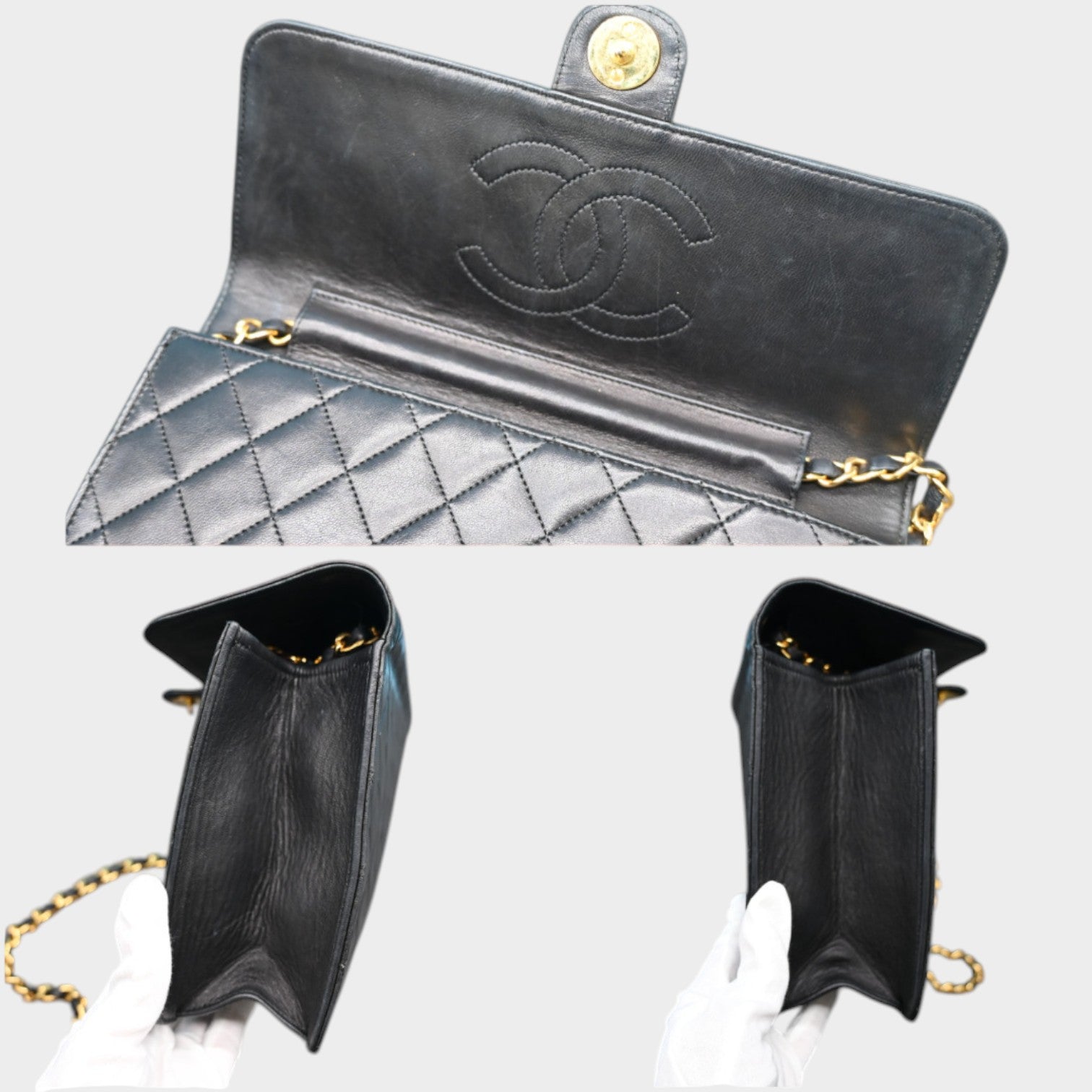 Chanel Matelassé 25 Push-Lock Chain Shoulder Bag, Tasche. Push