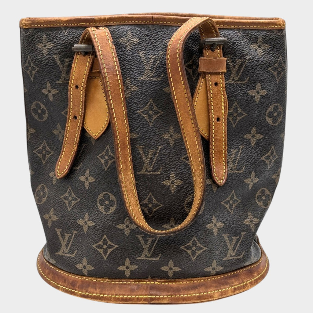LOUIS VUITTON / VI864 Louis Vuitton Monogram Bucket PM Tasche Brown