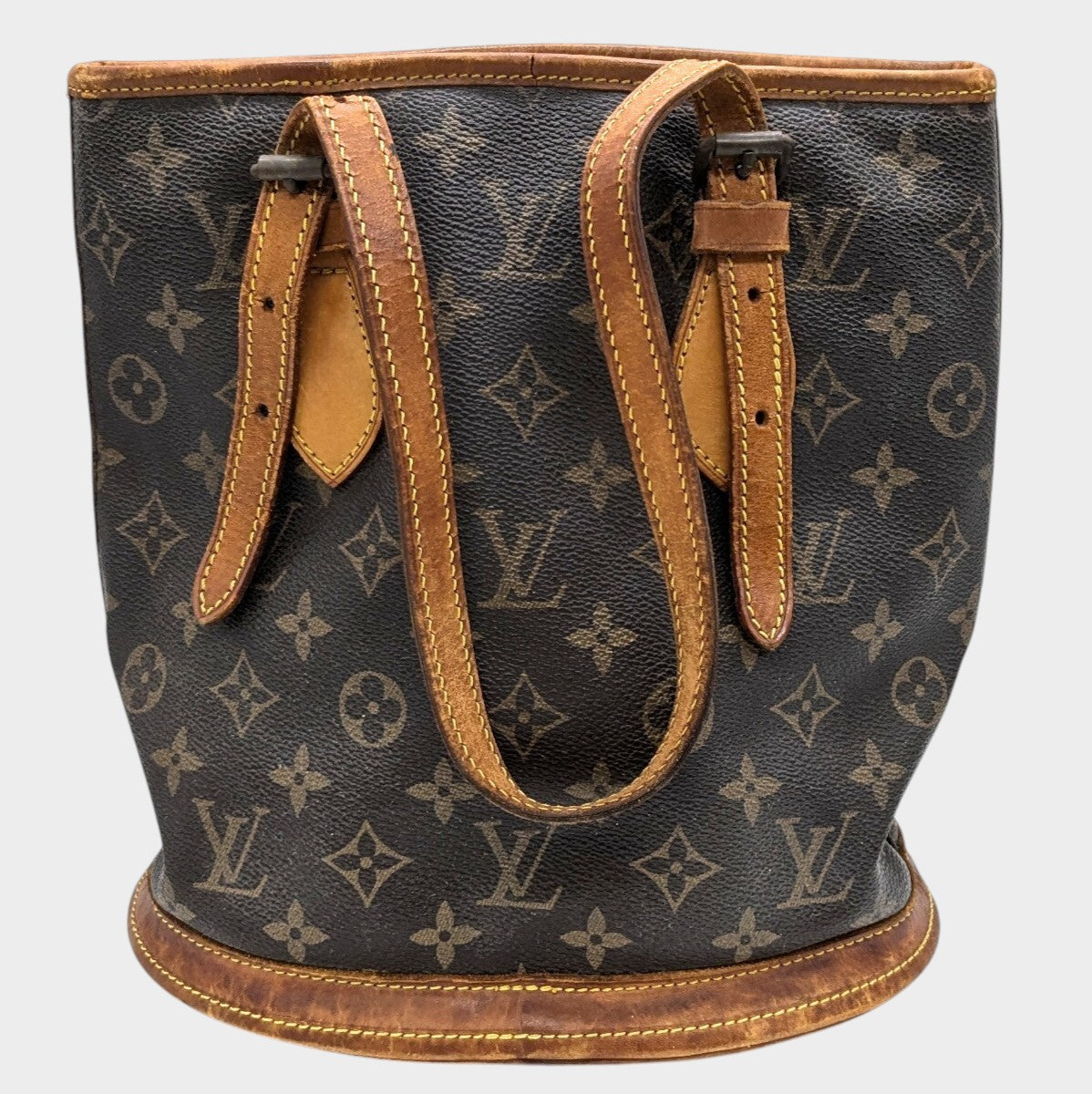 LOUIS VUITTON / VI864 Louis Vuitton Monogram Bucket PM Tasche Brown