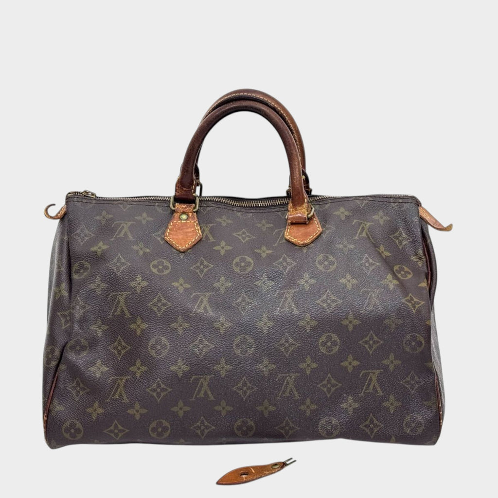 LOUIS VUITTON Monogram Speedy 35 Mini Boston Handbag M41524 (No Zipper Charm) Vintage