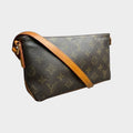 Louis Vuitton Monogram Trotter Shoulder Bag/Crossbody Bag M51240 Serial Number SL0062 Authentic