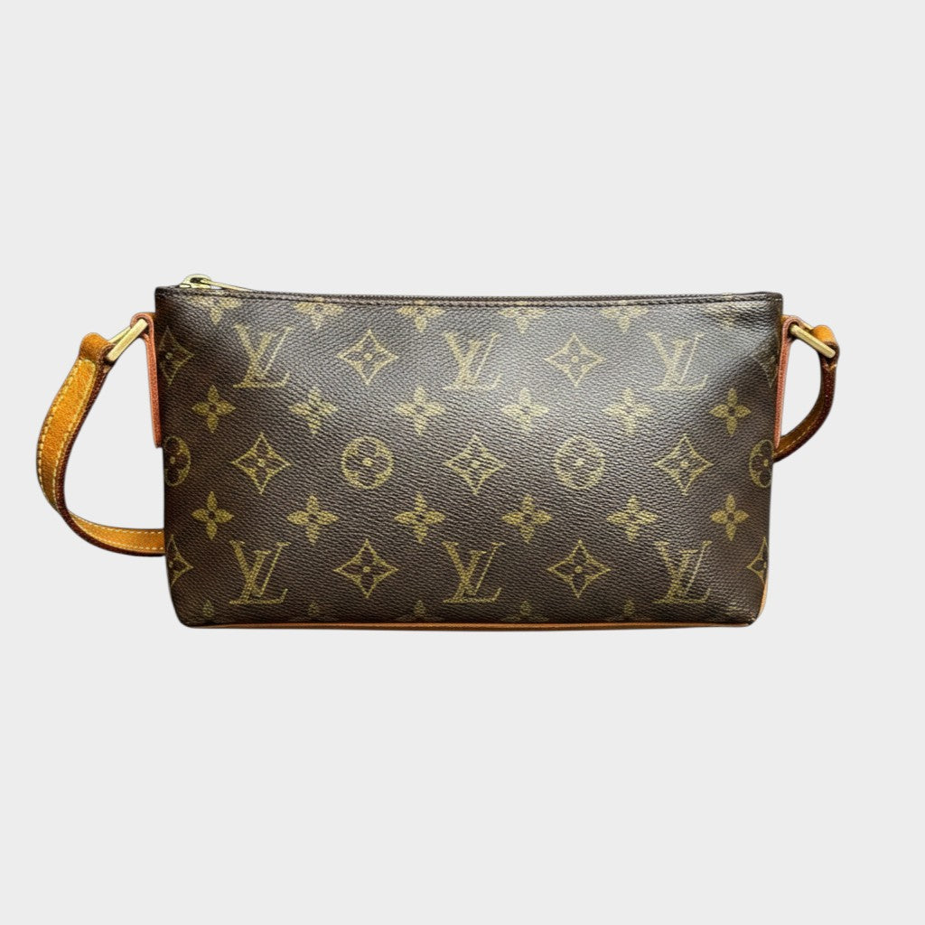 Louis Vuitton Monogram Trotter Shoulder Bag/Crossbody Bag M51240 Serial Number SL0062 Authentic