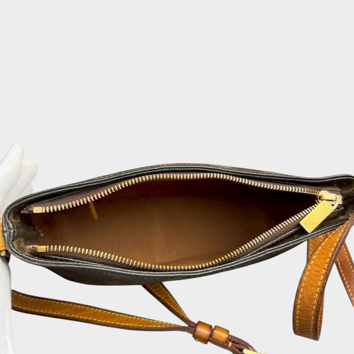 Louis Vuitton Monogram Trotter Shoulder Bag/Crossbody Bag M51240 Serial Number SL0062 Authentic