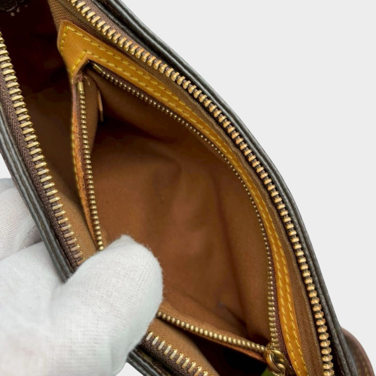 Louis Vuitton Monogram Trotter Shoulder Bag/Crossbody Bag M51240 Serial Number SL0062 Authentic
