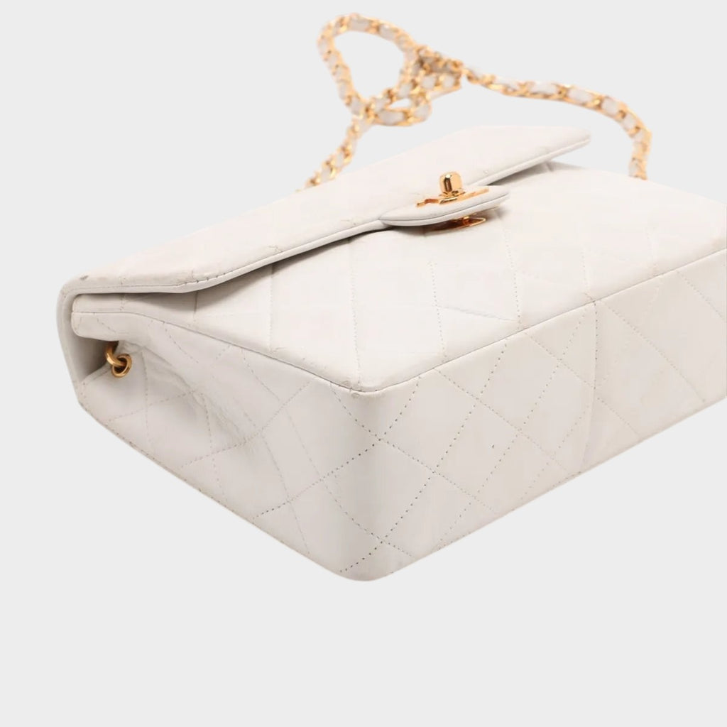 Chanel Matelassé lambskin leather chain shoulder bag, crossbody bag, genuine leather,