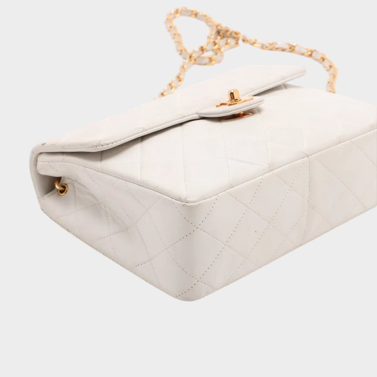 Chanel Matelassé lambskin leather chain shoulder bag, crossbody bag, genuine leather,