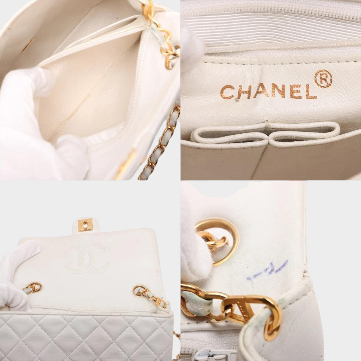Chanel Matelassé lambskin leather chain shoulder bag, crossbody bag, genuine leather,