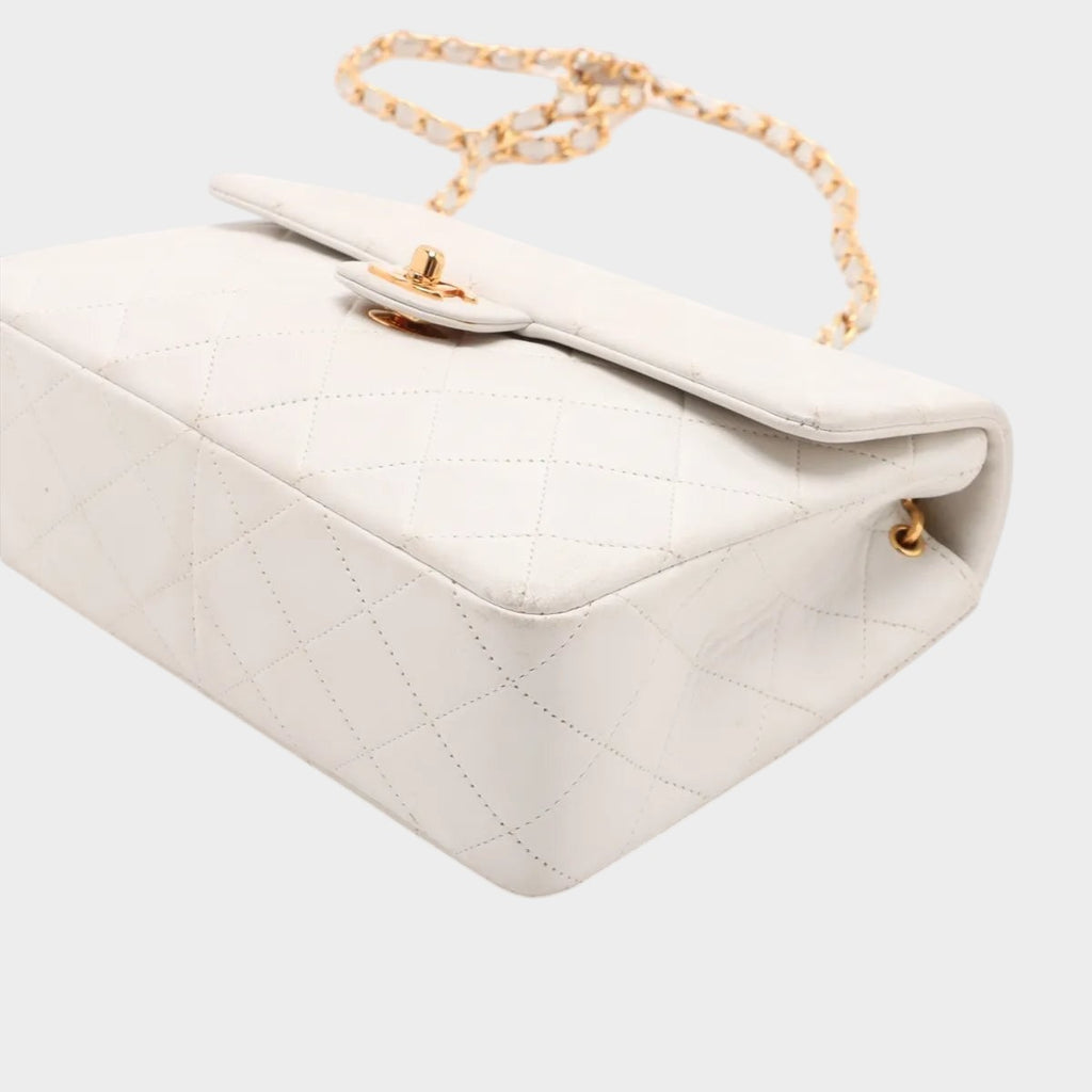 Chanel Matelassé lambskin leather chain shoulder bag, crossbody bag, genuine leather,