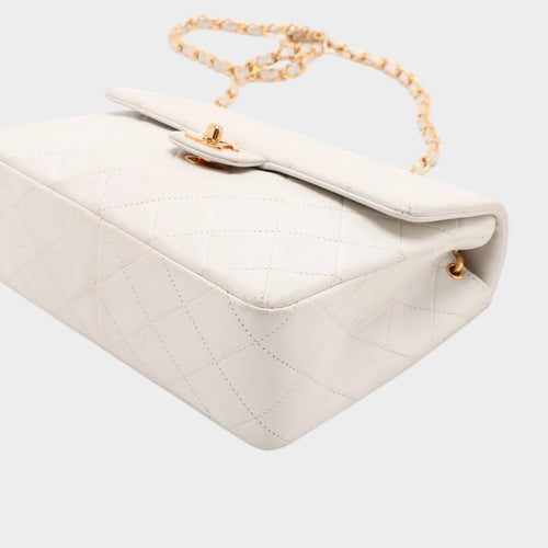 Chanel Matelassé lambskin leather chain shoulder bag, crossbody bag, genuine leather,